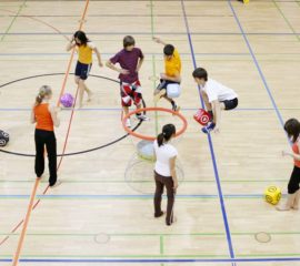 Jugendliche Beim Schulsport