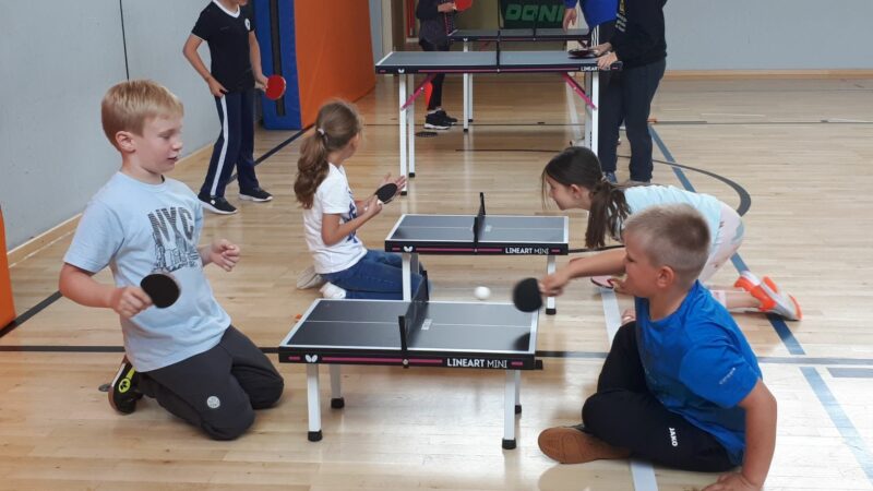 Tischtennis Mobil An Der Drei-Franken-Grundschule In Geiselwind