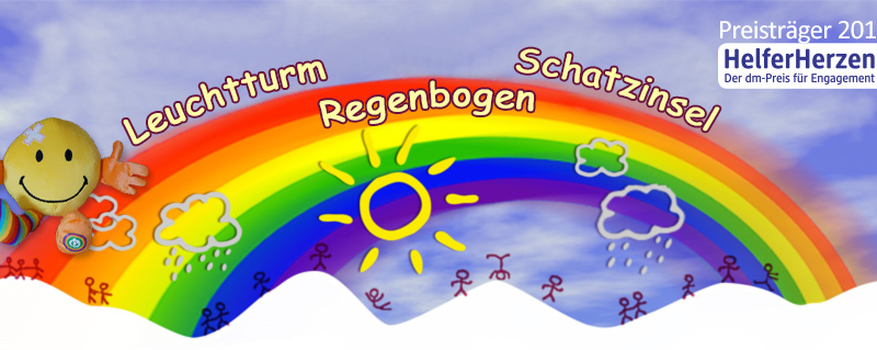 Leuchtturm Regenbogen Schatzinsel