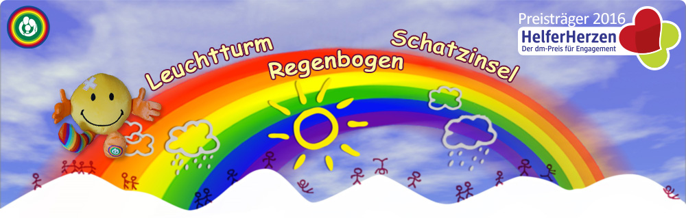 Leuchtturm Regenbogen Schatzinsel